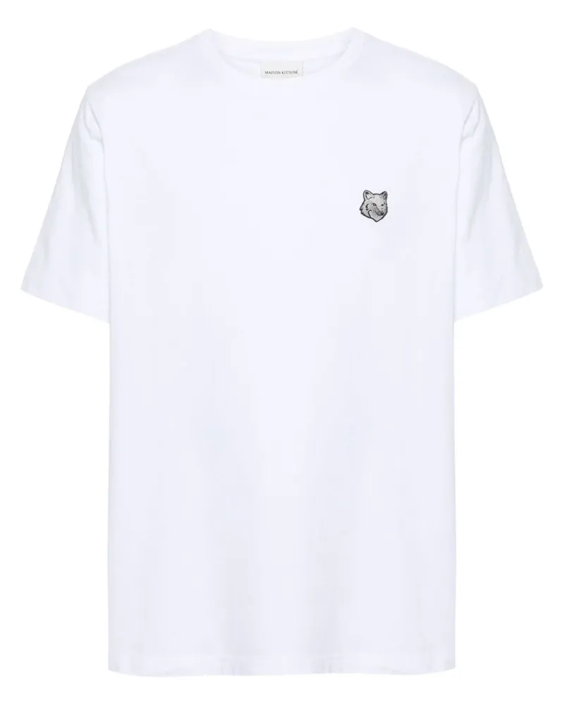 Kitsuné T-Shirt mit Fuchs-Motiv - Weiß Weiß