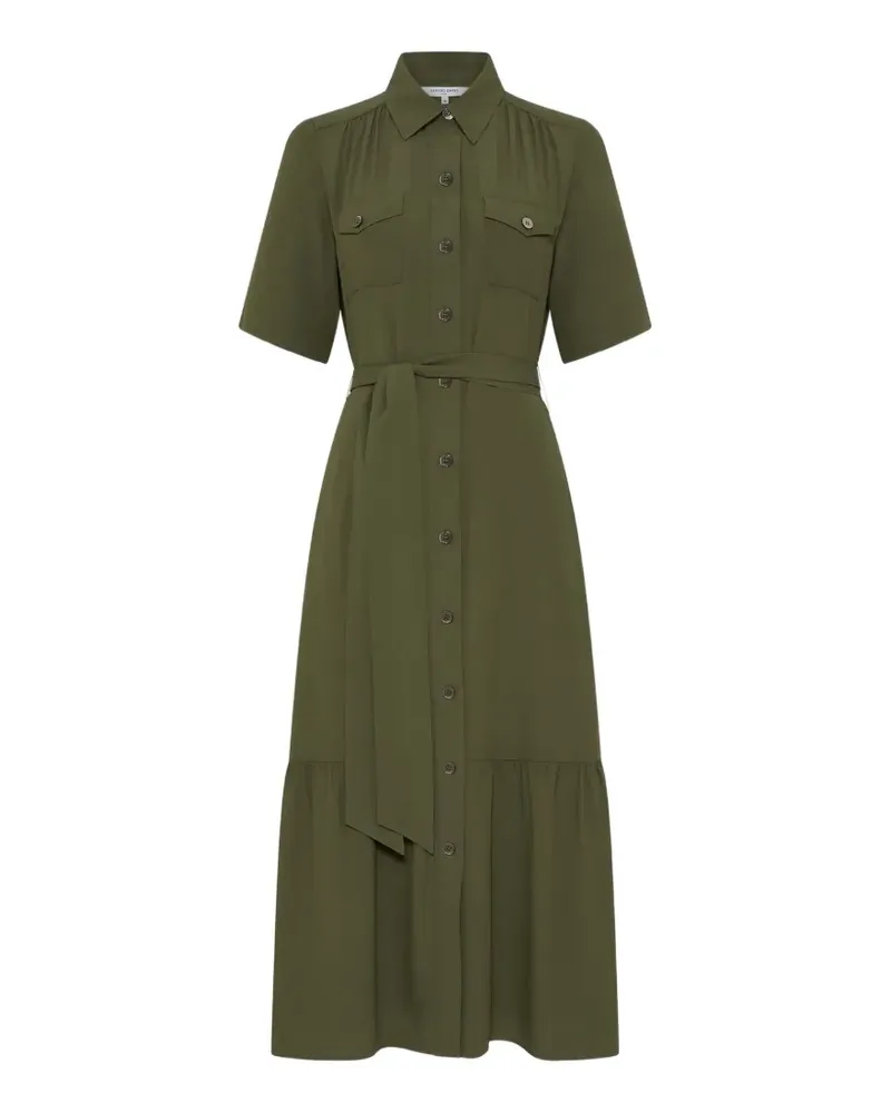 Gerard Darel Raina belted shirt midi dress - Grün Grün