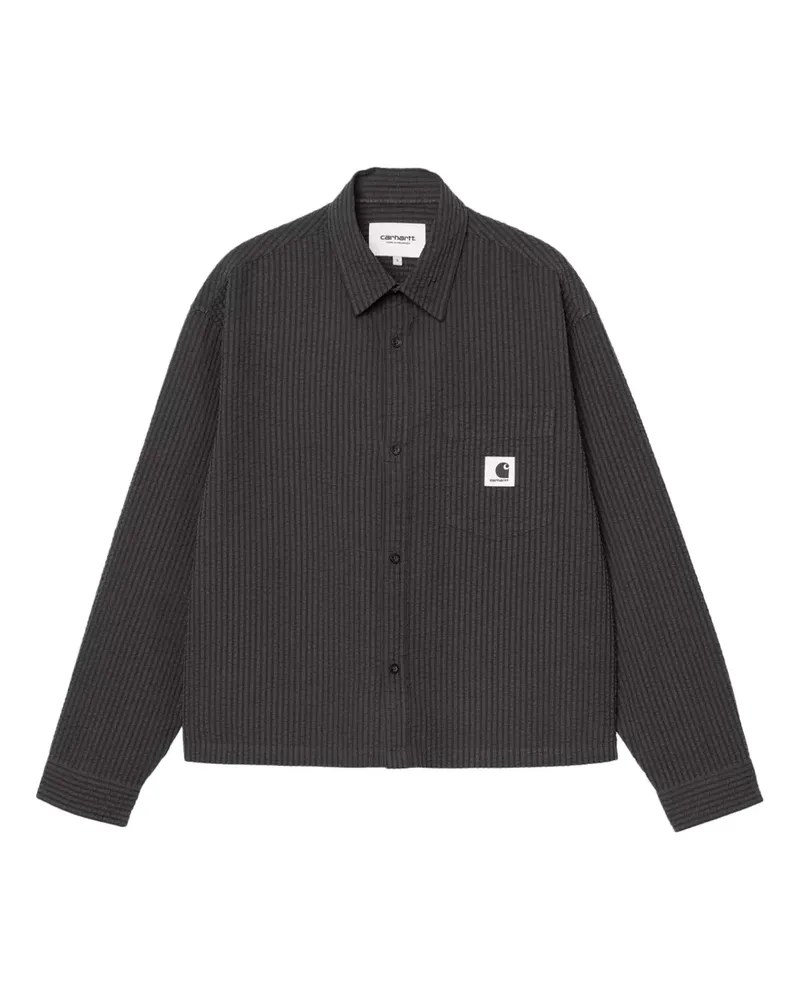 Carhartt WIP Gestreiftes Toland Hemd - Schwarz Schwarz
