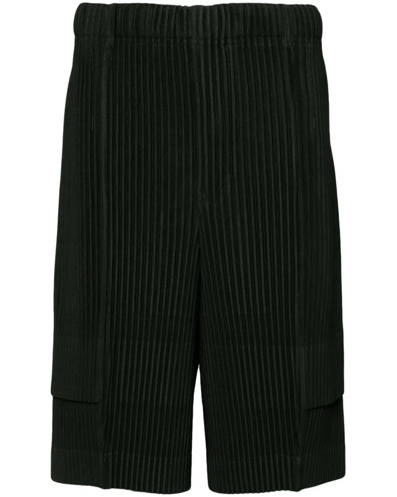 Issey Miyake Cargo Shorts mit Falten - Grün Grün