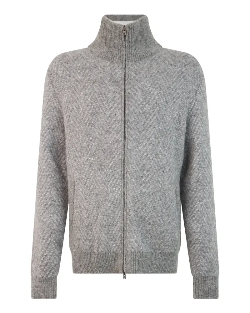 Herno Pullover mit Zickzackmuster - Grau Grau