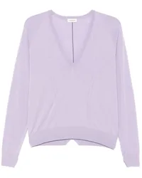 Lanvin Pullover mit Pointelle-Detail Violett