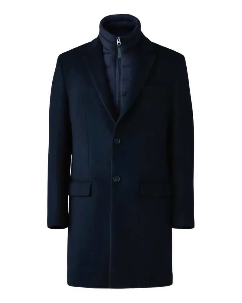 Mackage Einreihiger Skai-SLB Mantel - Blau Blau
