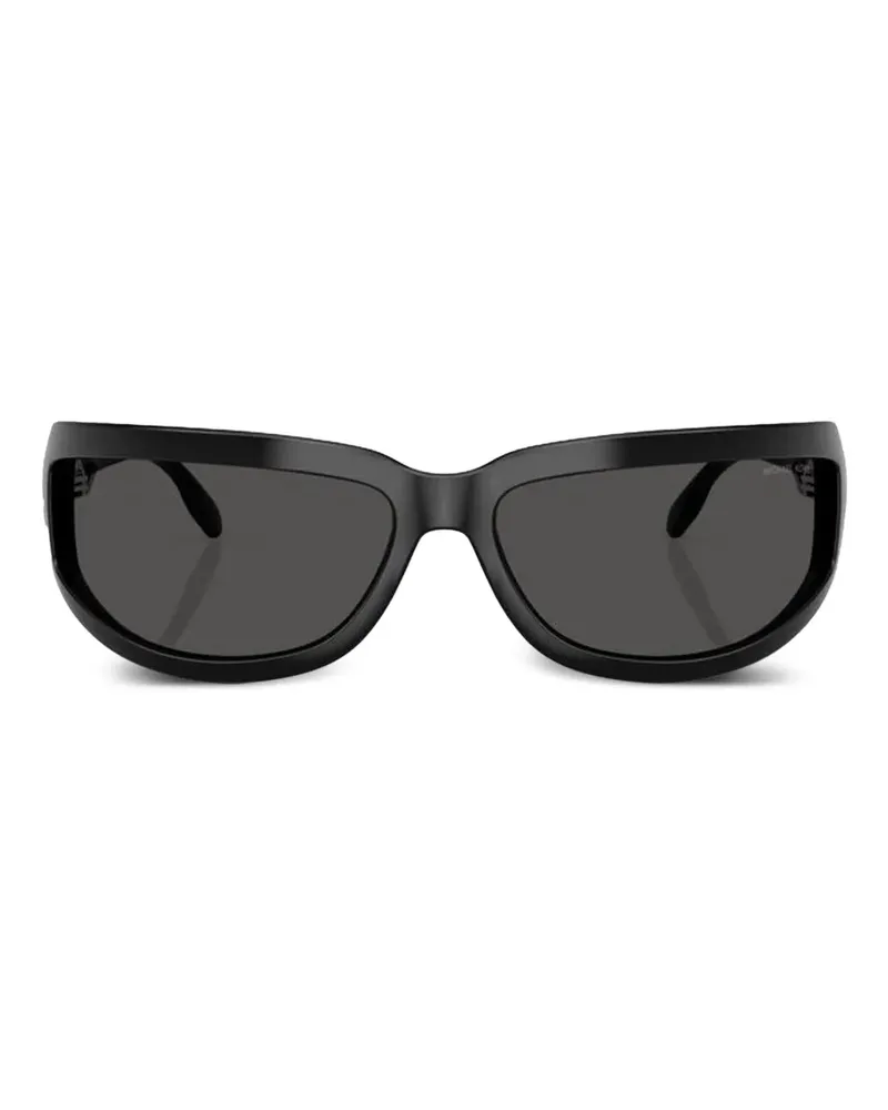 Michael Kors Zion Sonnenbrille mit geometrischem Gestell - Schwarz Schwarz