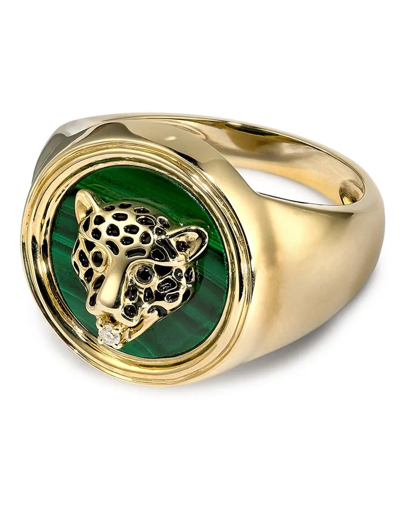 Yvonne Léon 9kt Leopard Gelbgold-Siegelring Gold