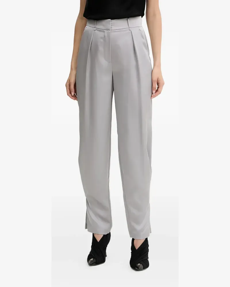 Twin-Set satin trousers - Grau Grau
