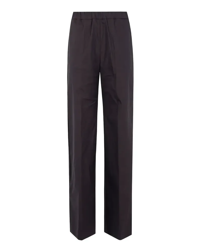 Liviana Conti Julian elasticated-waistband wide-leg trousers - Braun Braun