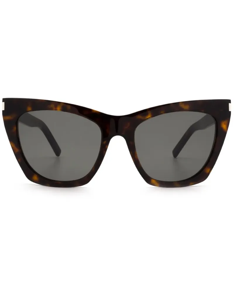 Saint Laurent Sonnenbrille mit Cat-Eye-Gestell - Grün Grün