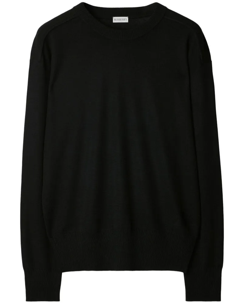 Burberry Pullover mit rundem Ausschnitt - Schwarz Schwarz