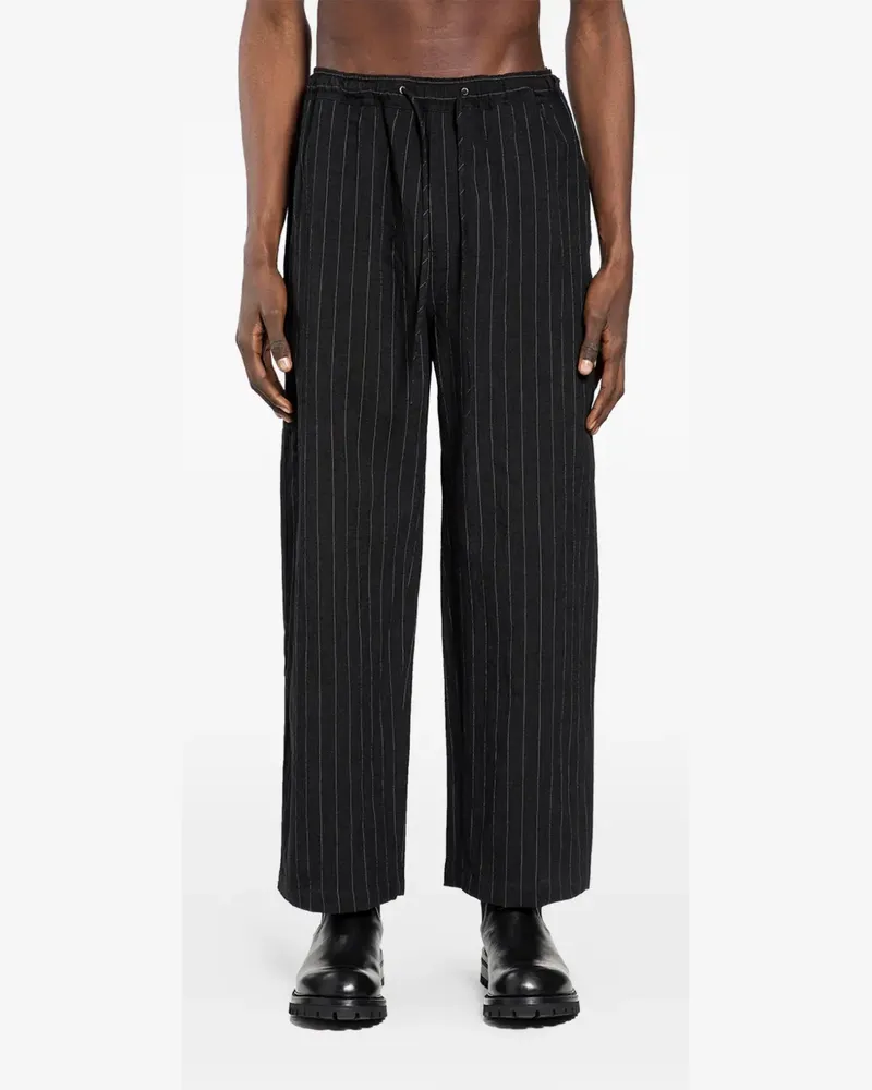 Studio Nicholson Sonny pinstripe trousers - Schwarz Schwarz