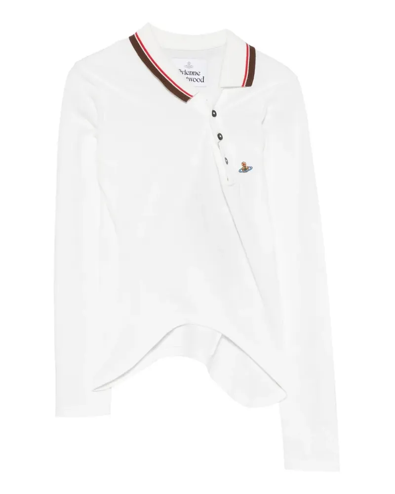 Vivienne Westwood Asymmetrisches Poloshirt - Weiß Weiß