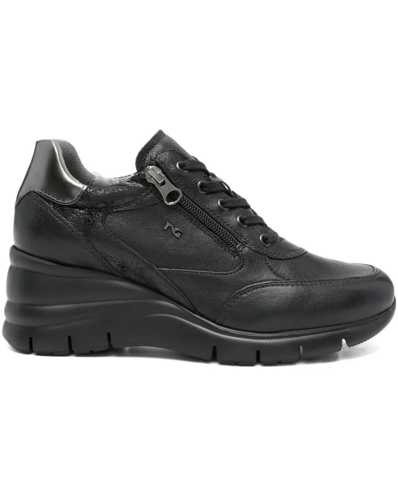 Nero Gardini Sneakers mit Reißverschlussdetail - Schwarz Schwarz