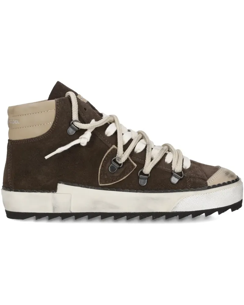 Philippe Model High-Top-Sneakers aus Wildleder - Braun Braun