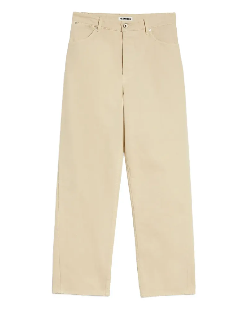 Jil Sander Jeans mit Logo-Patch - Nude Nude