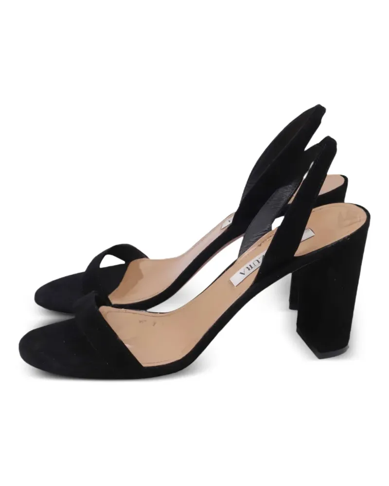 Aquazzura 2010s So Nude block sandals - Schwarz Schwarz