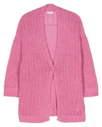 Peserico Cardigan mit Pailletten Rosa