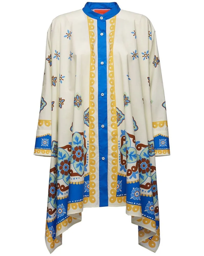 La DoubleJ Kurzes Foulard Kleid - Weiß Weiß