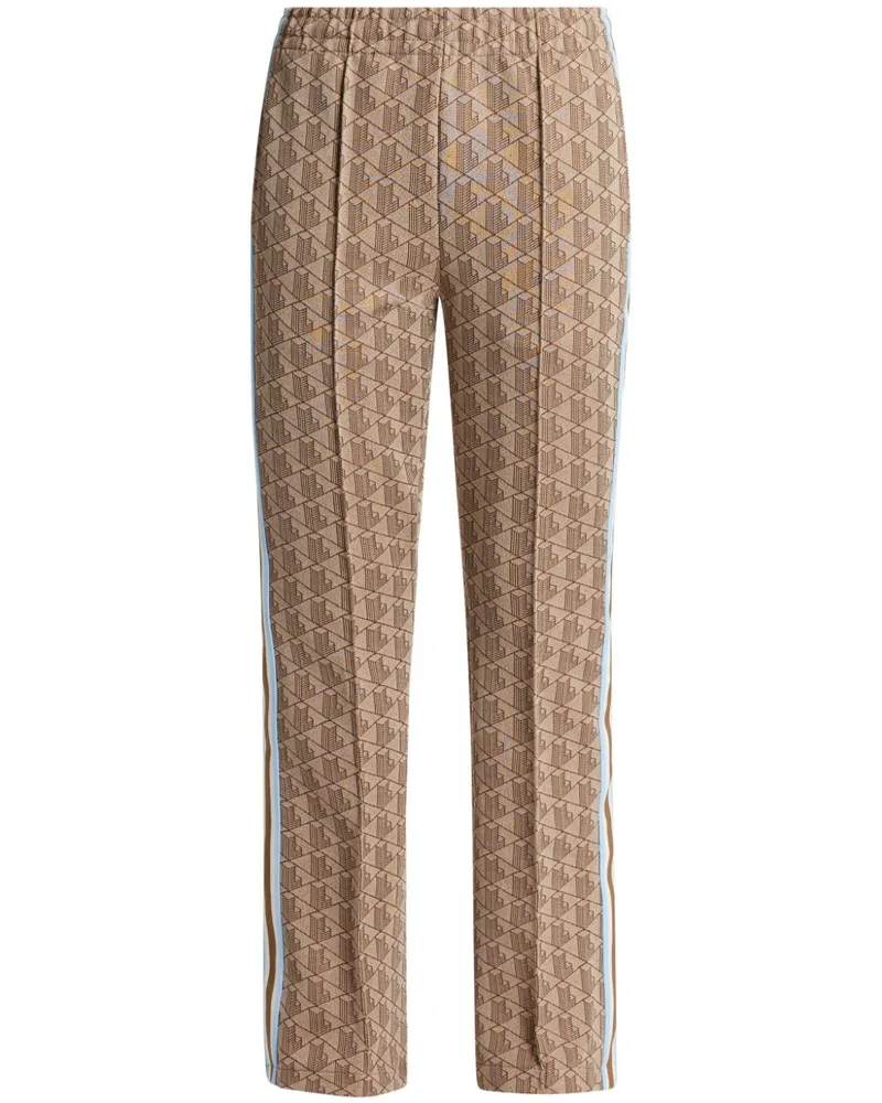 Lacoste Jogginghose mit Monogrammmuster - Nude Nude
