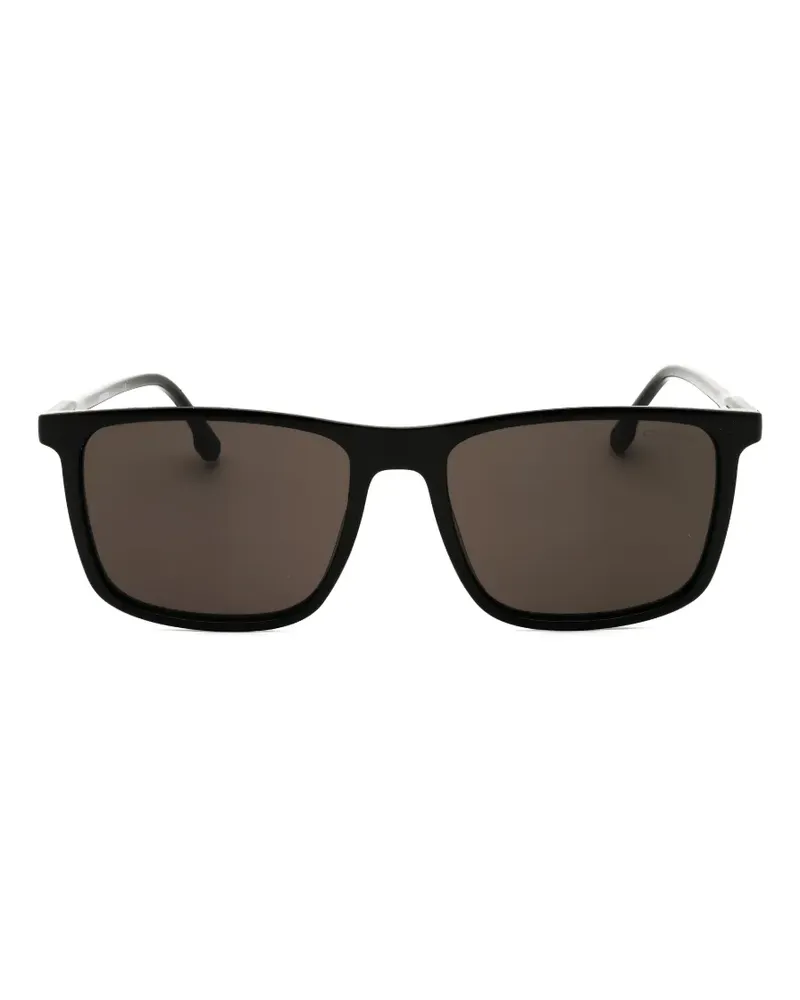 Carrera Sonnenbrille mit eckigem Gestell - Schwarz Schwarz