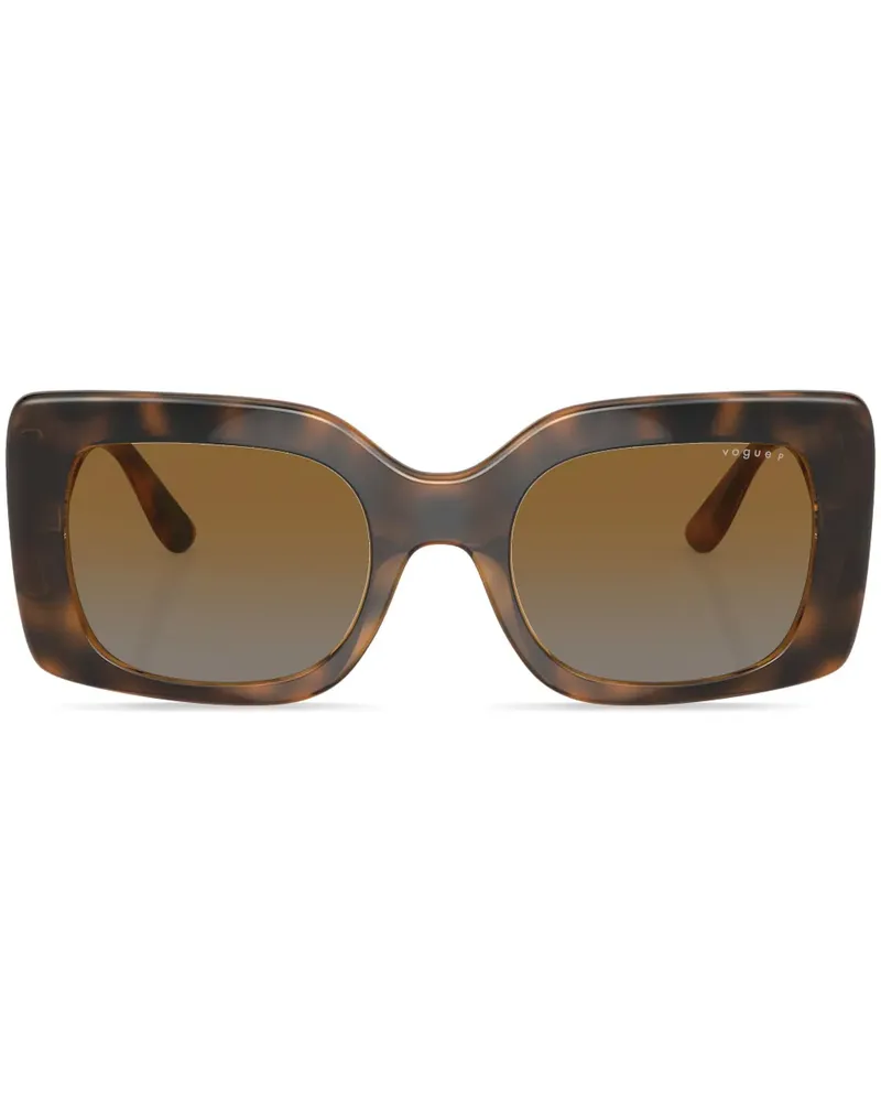 Vogue Eckige Sonnenbrille in Schildpattoptik - Braun Braun