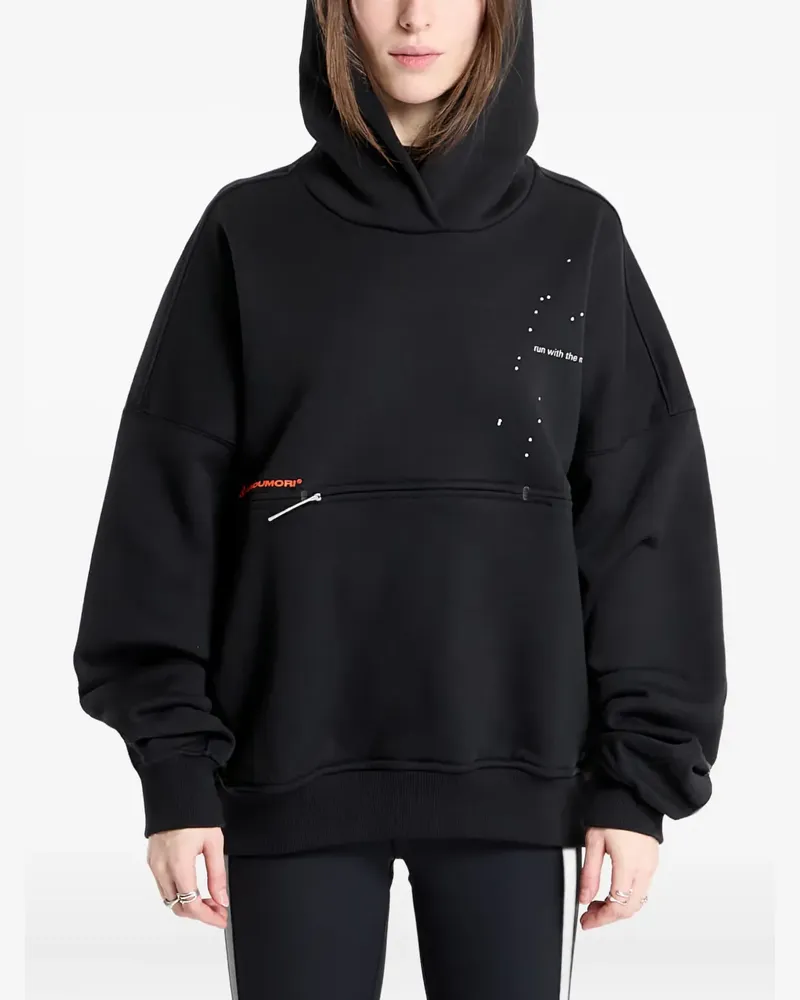 adidas x Hermanos Koumori zip-pocket hoodie - Schwarz Schwarz