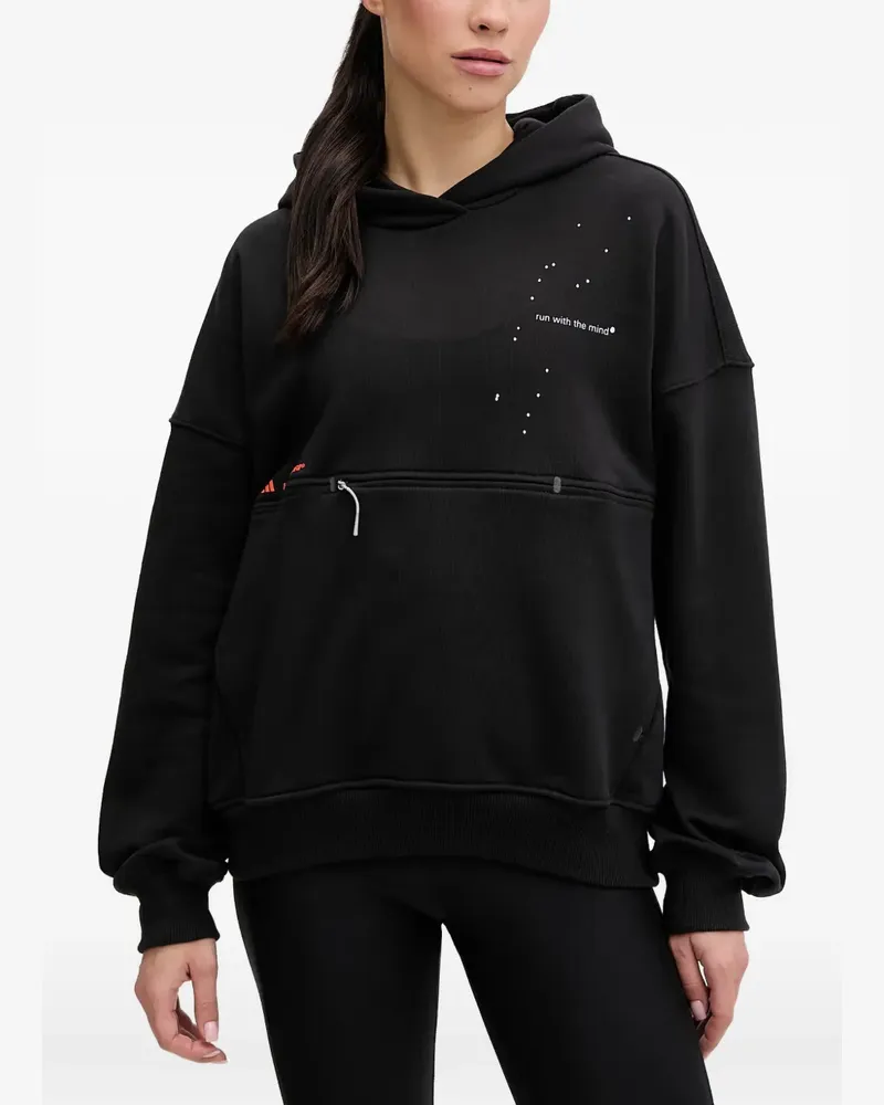 adidas x Hermanos Koumori Hoodie mit Reißverschlusstasche - Schwarz Schwarz