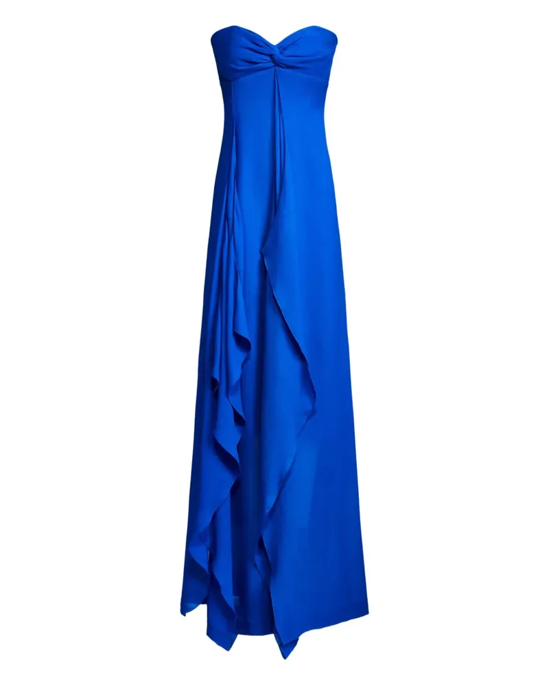 Ralph Lauren ruffled-detail maxi dress - Blau Blau