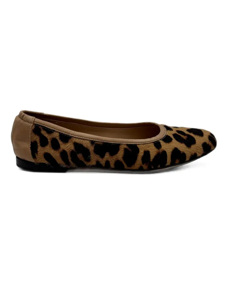 POMME D'OR leopard-print ballet flats - Nude Nude