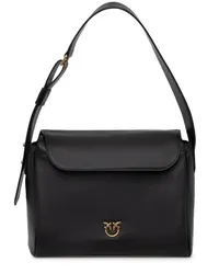 Pinko Leaf Schultertasche Schwarz