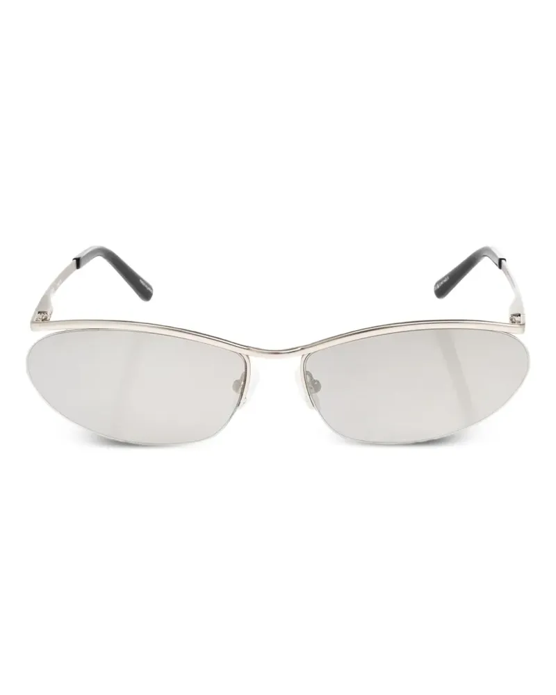 ATTICO x Linda Farrow Sonnenbrille mit geometrischem Gestell - Silber Silber