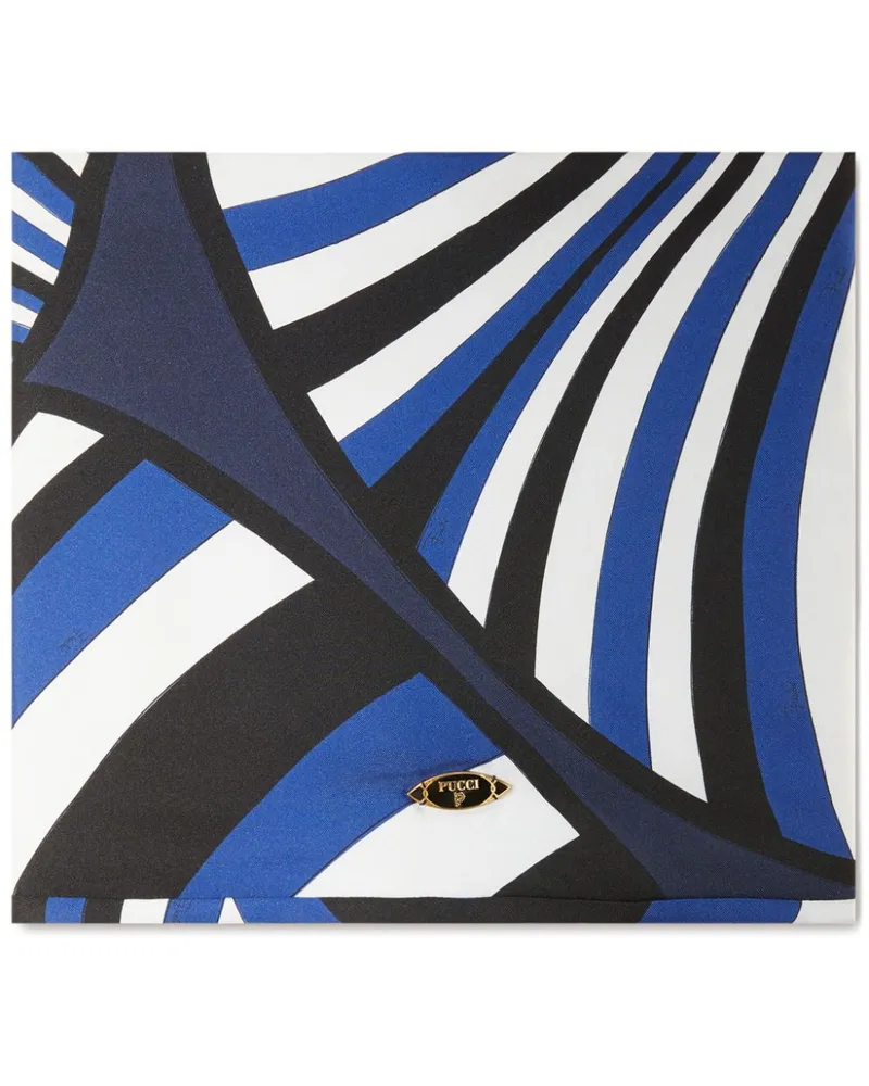 Emilio Pucci Schal mit Iride-Print - Blau Blau