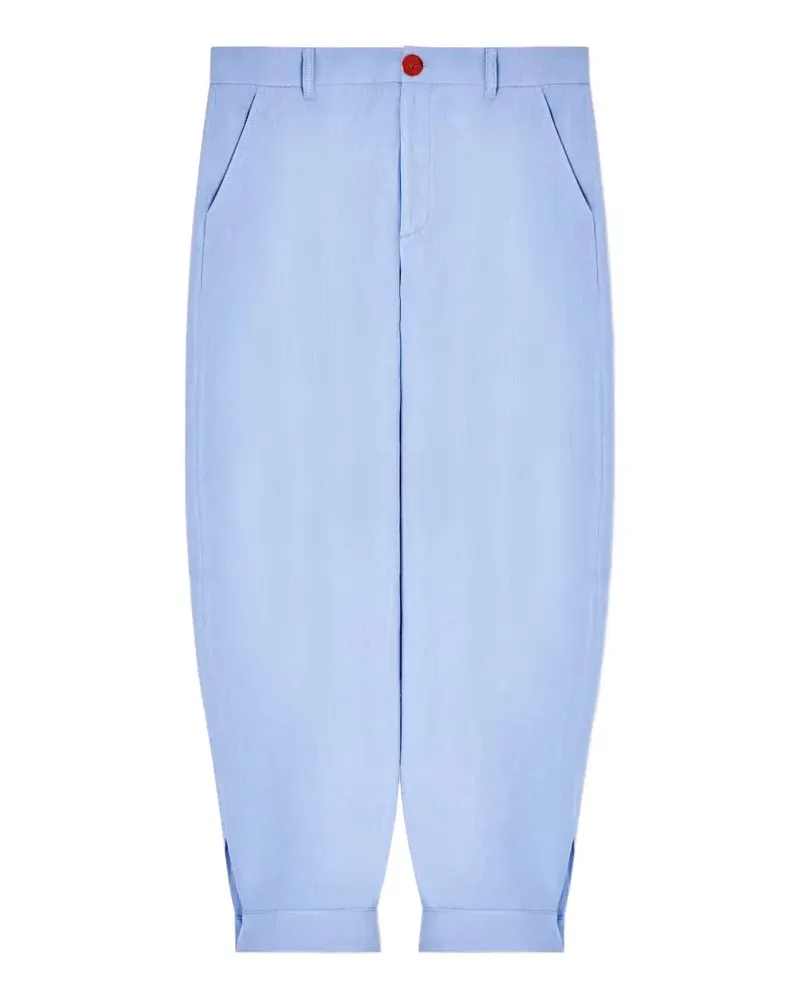 Giorgio Armani Tapered-Hose mit Knopfverschluss - Blau Blau