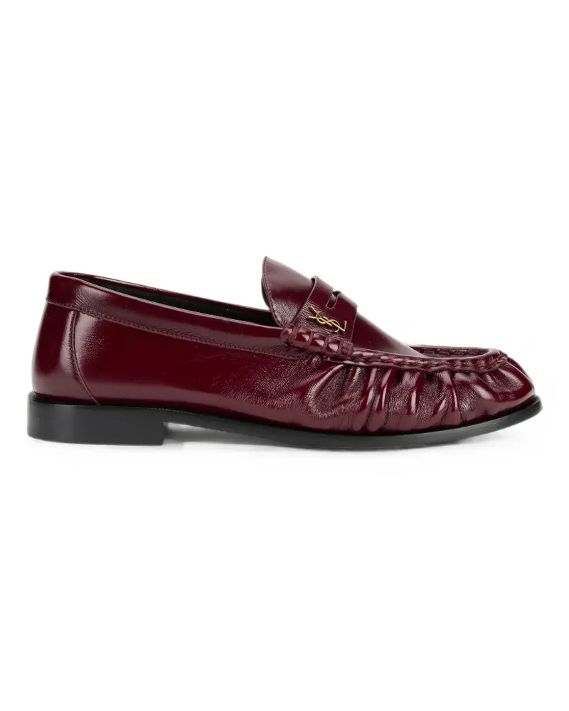 Saint Laurent Le Loafer Schuhe aus glattem Leder - Rot Rot
