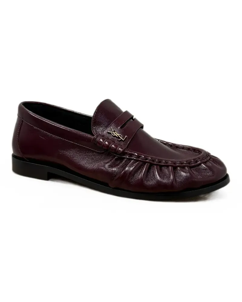 Saint Laurent Le Loafer supple in smooth leather shoes - Rot Rot