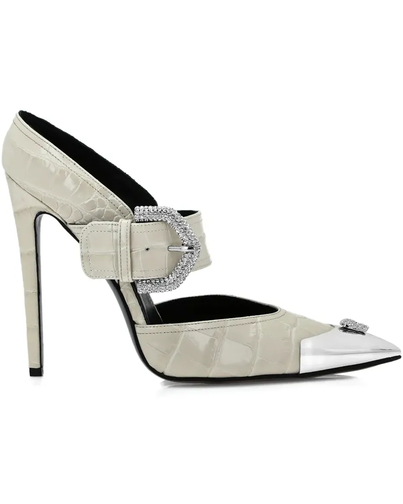 Philipp Plein Pumps mit Kroko-Effekt - Nude Nude