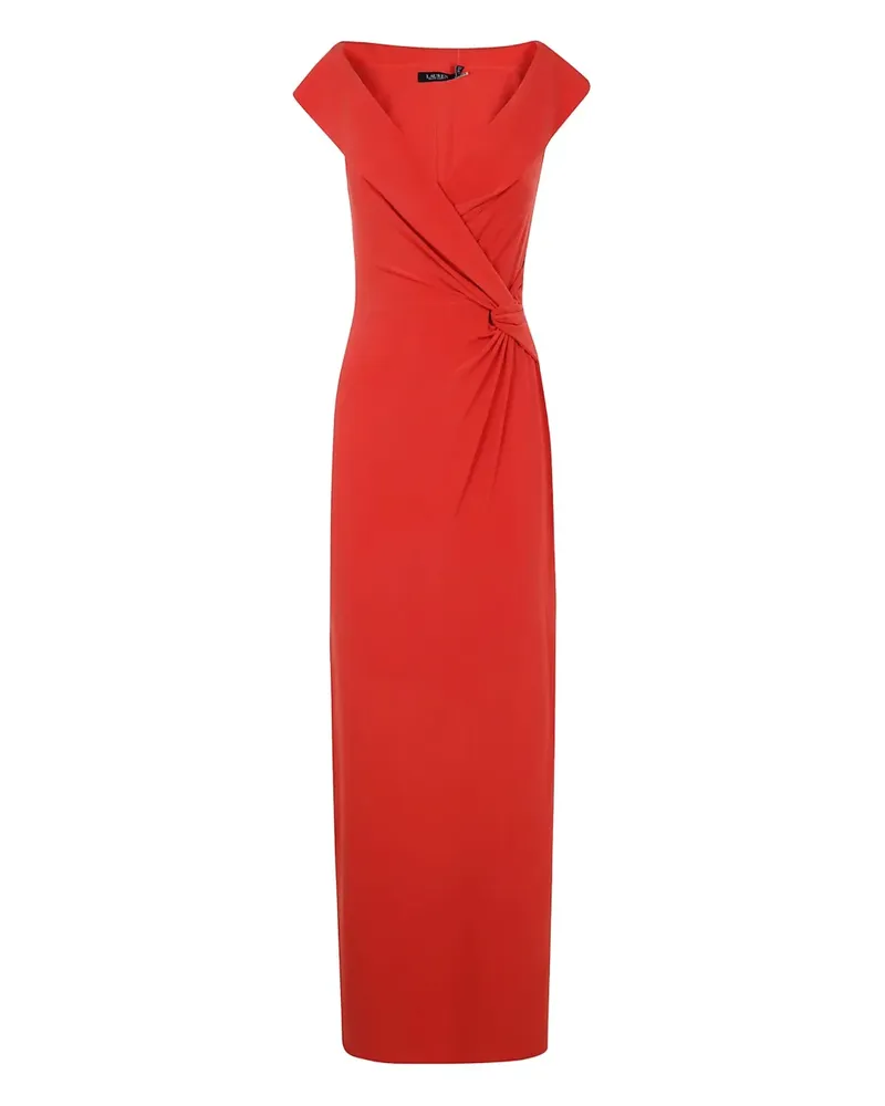Ralph Lauren Kleid mit Knotendetail - Rot Rot