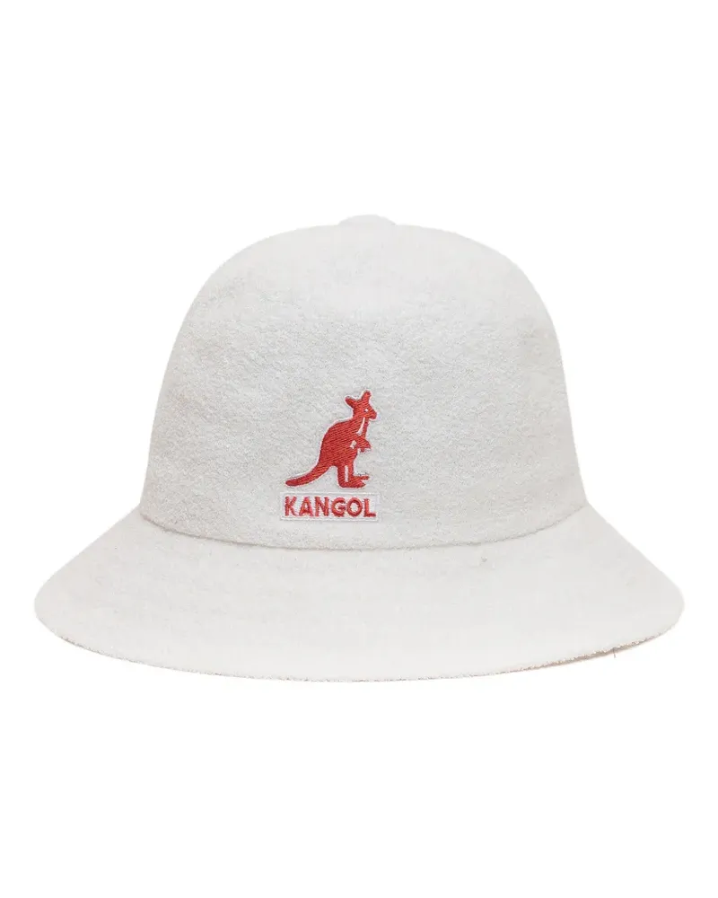 Kangol Big Logo Fischerhut - Weiß Weiß