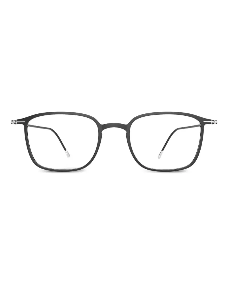 Silhouette Lite Spirit square-frame glasses - Schwarz Schwarz