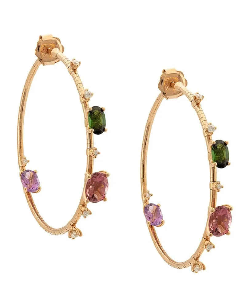 Mattia Cielo 18kt 'Rugiada' Rotgoldcreolen Gold