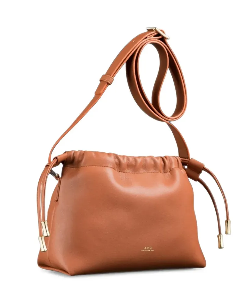 A.P.C. Shopper mit Kordelzug - Braun Braun