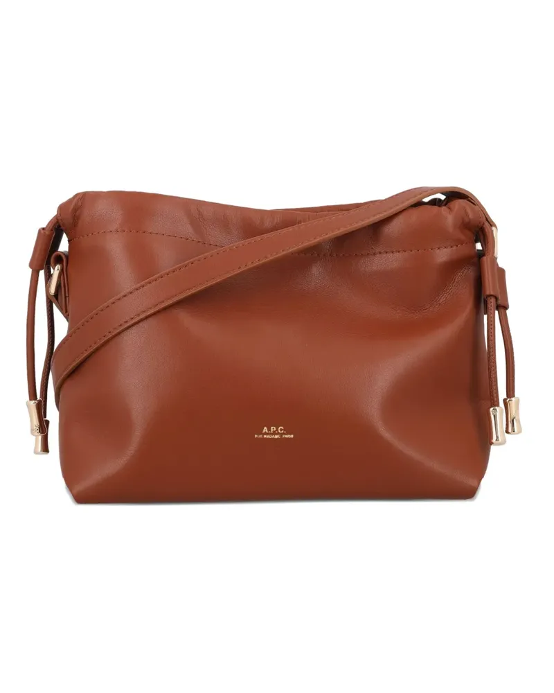 A.P.C. Shopper mit Kordelzug - Braun Braun