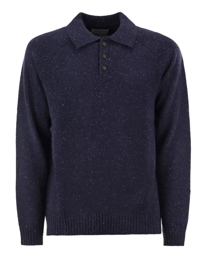 MC2 Saint Barth Alfie Donegal Poloshirt aus Wollgemisch - Blau Blau