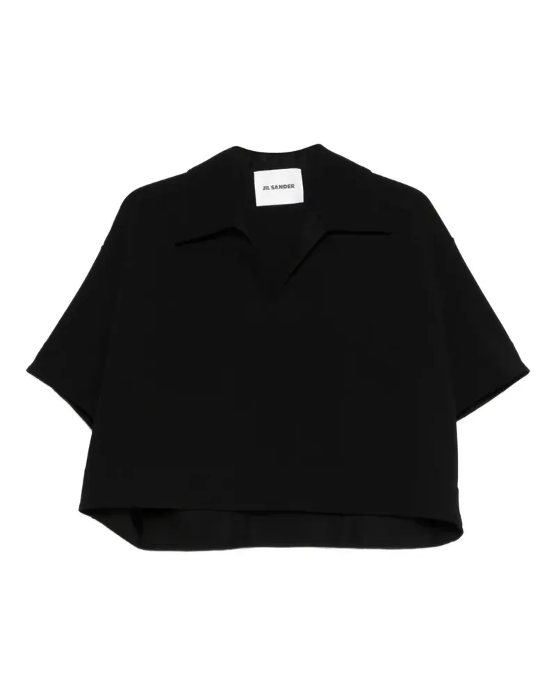 Jil Sander V-neck T-shirt - Schwarz Schwarz