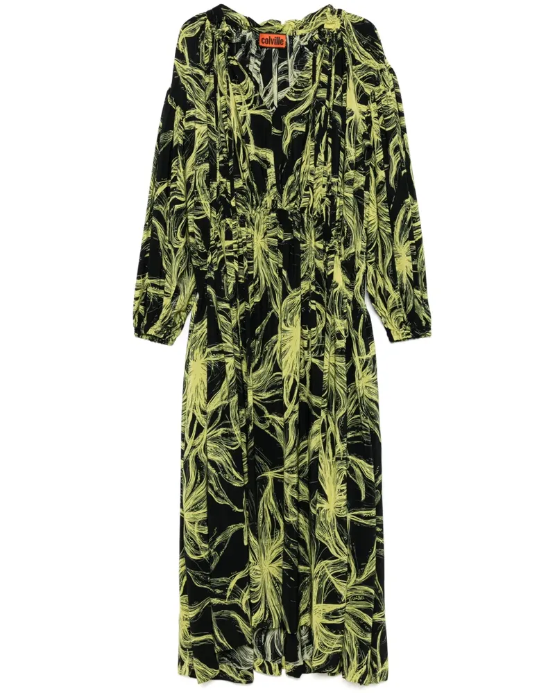 Colville Bersanetti Maxikleid - Schwarz Schwarz