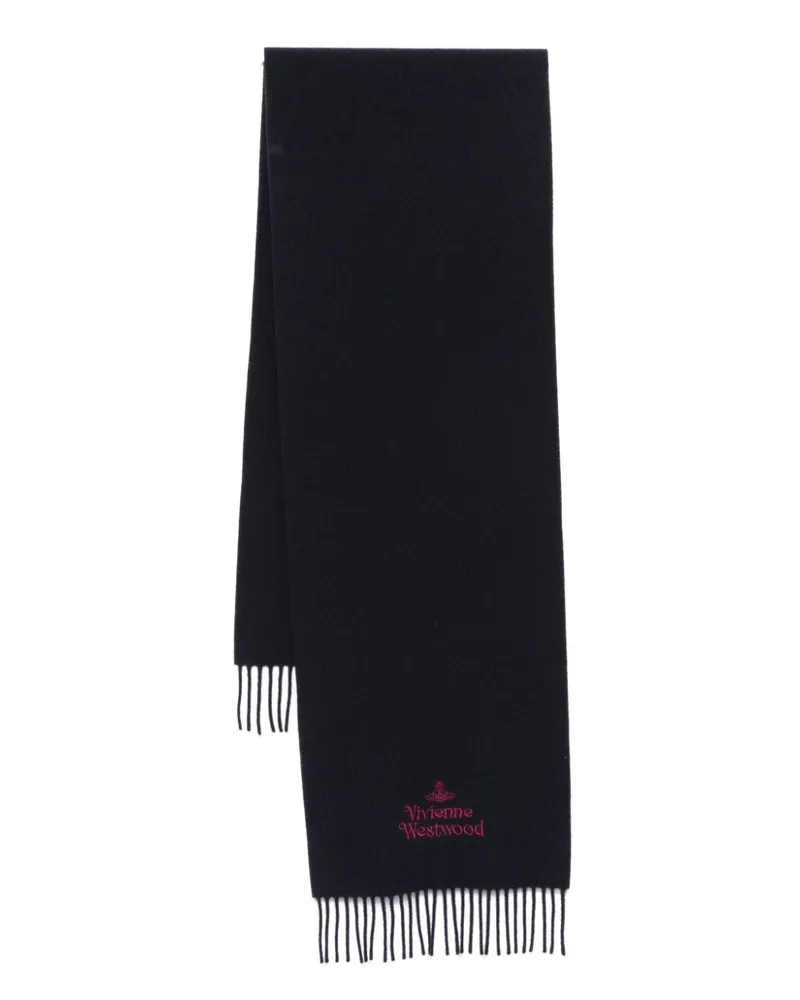 Vivienne Westwood Bestickter Schal - Blau Blau