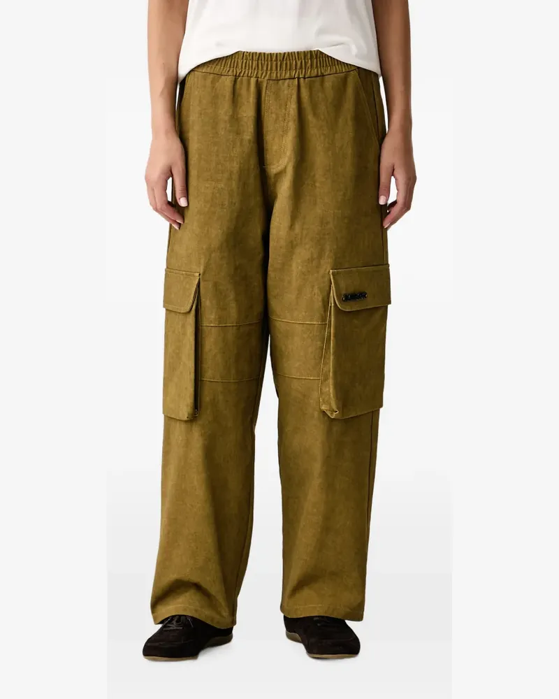 BARROW logo-plaque cargo pants - Grün Grün