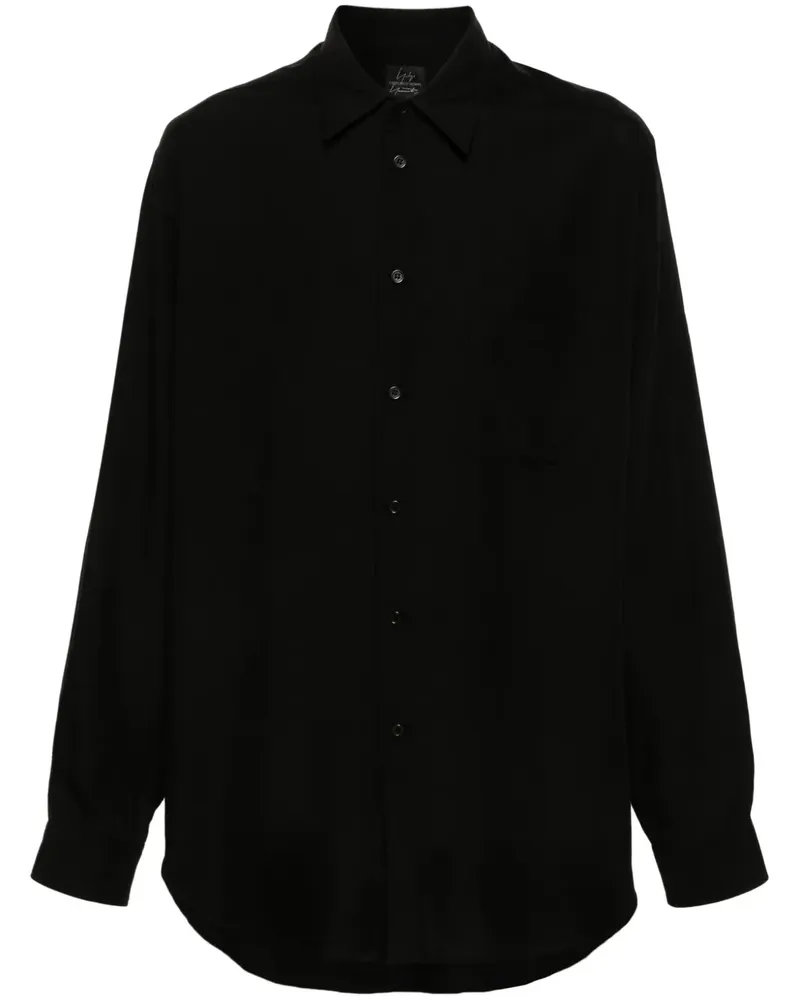 Yohji Yamamoto Langärmeliges Hemd - Schwarz Schwarz