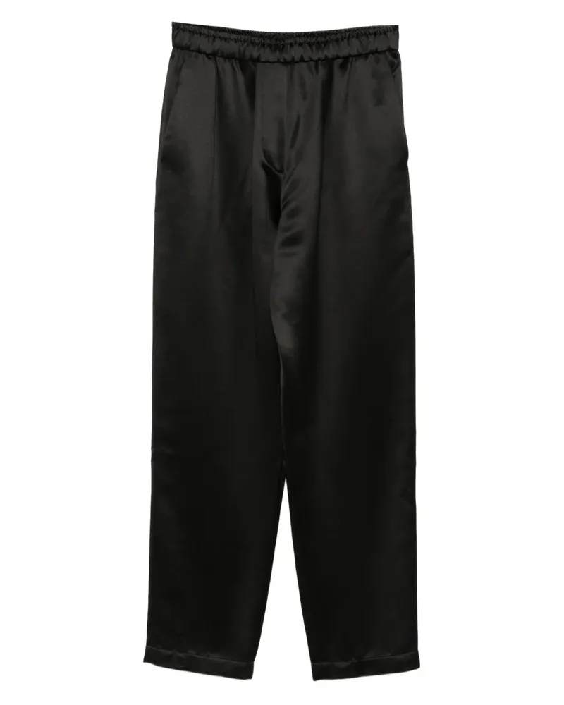 Giorgio Armani Hose mit elastischem Bund - Schwarz Schwarz