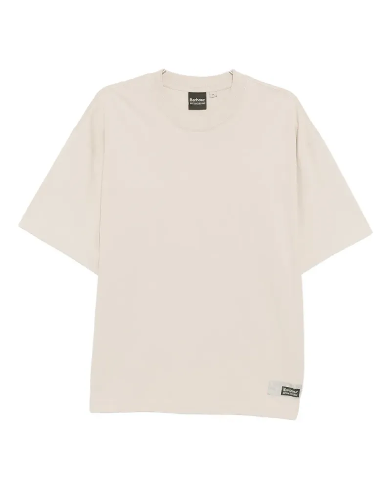 Kaptain Sunshine x Barbour graphic-print T-shirt - Nude Nude