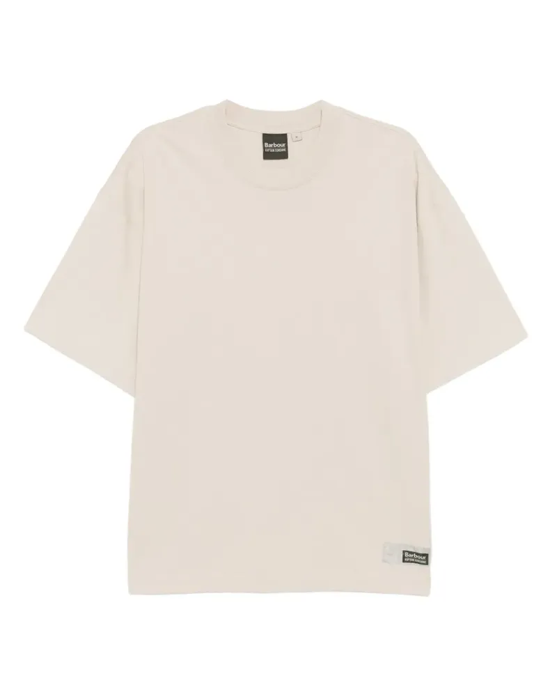 Kaptain Sunshine x Barbour T-Shirt mit grafischem Print - Nude Nude